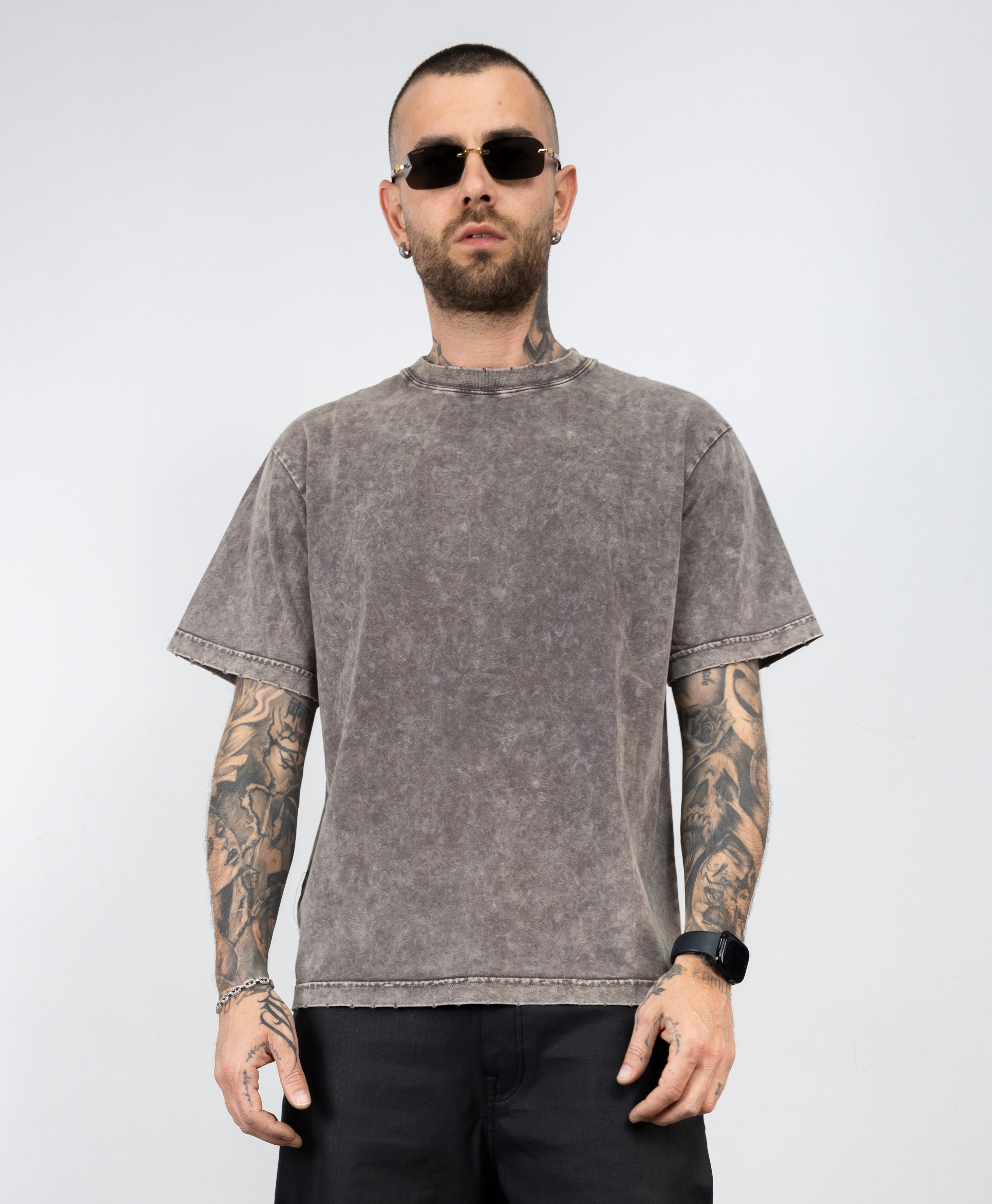 T-shirt slavata sfumata