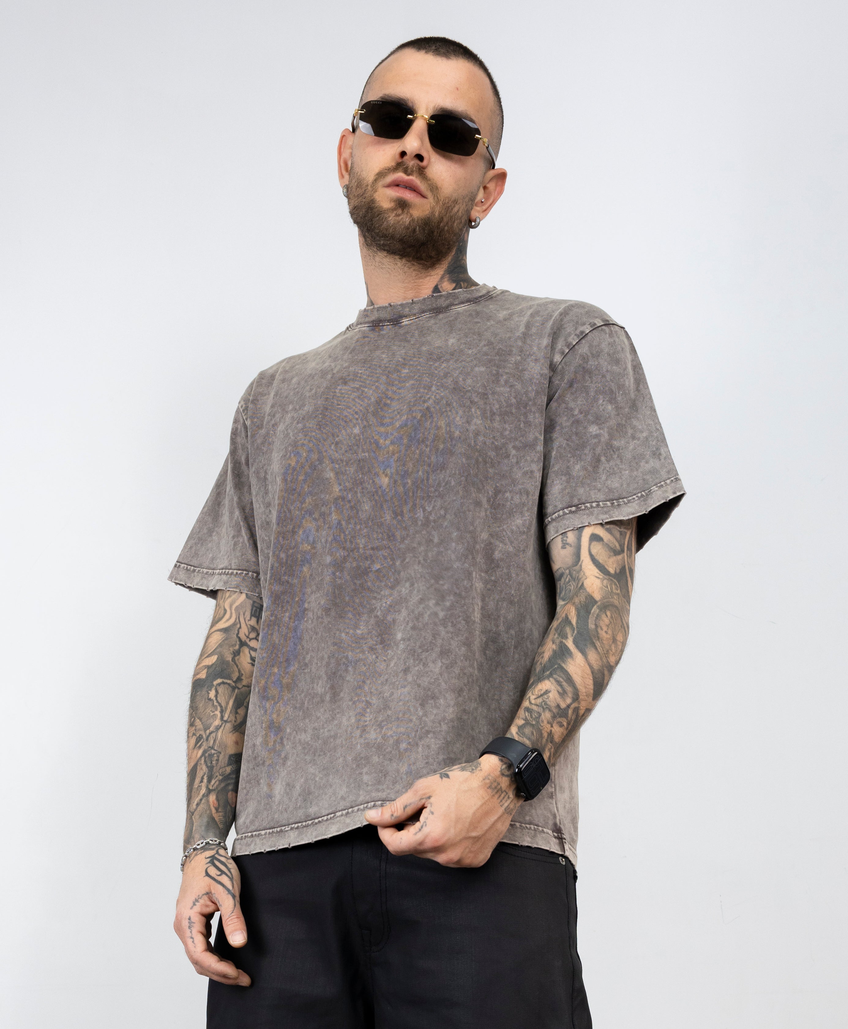 T-shirt slavata sfumata
