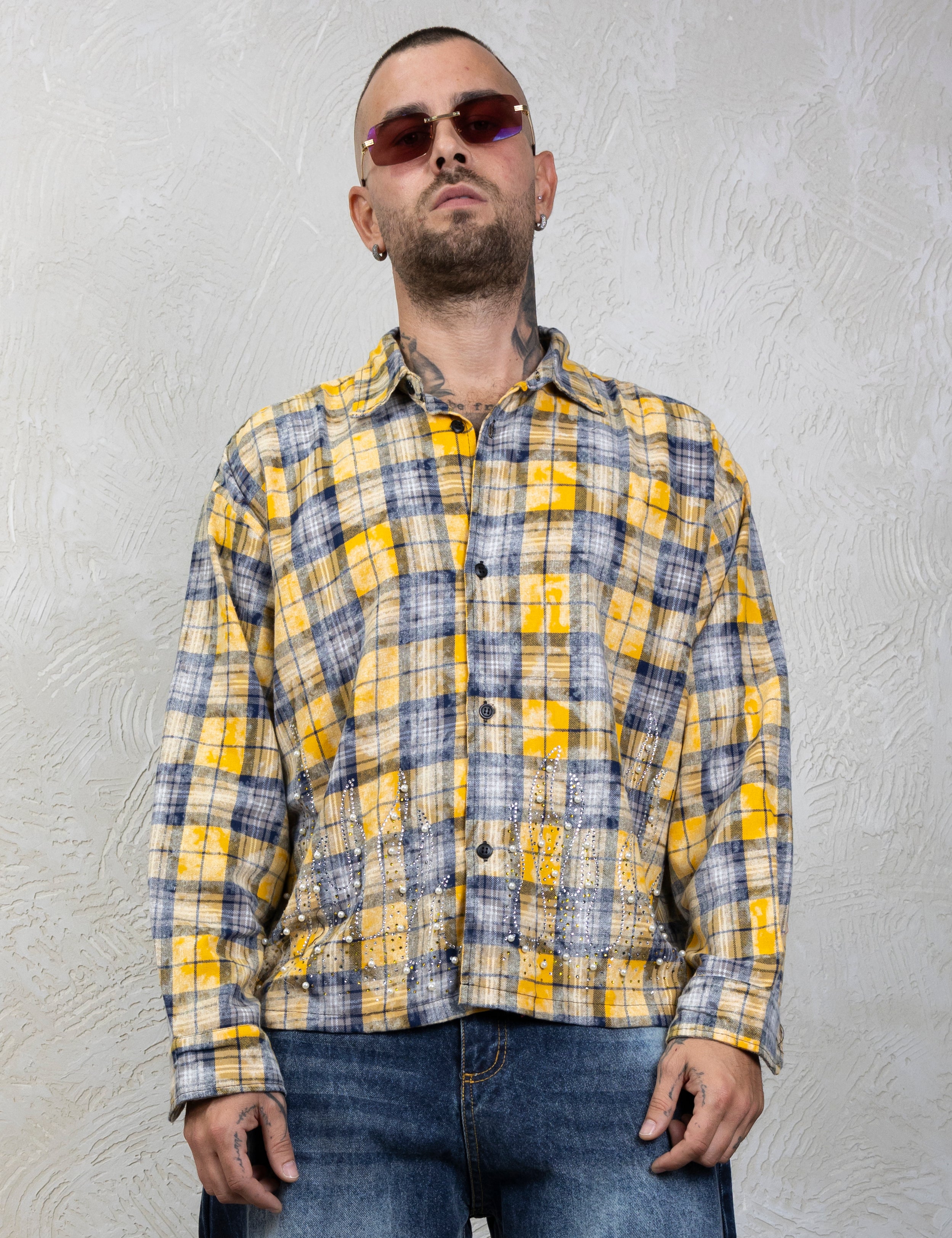 Camicia Quadri Flames