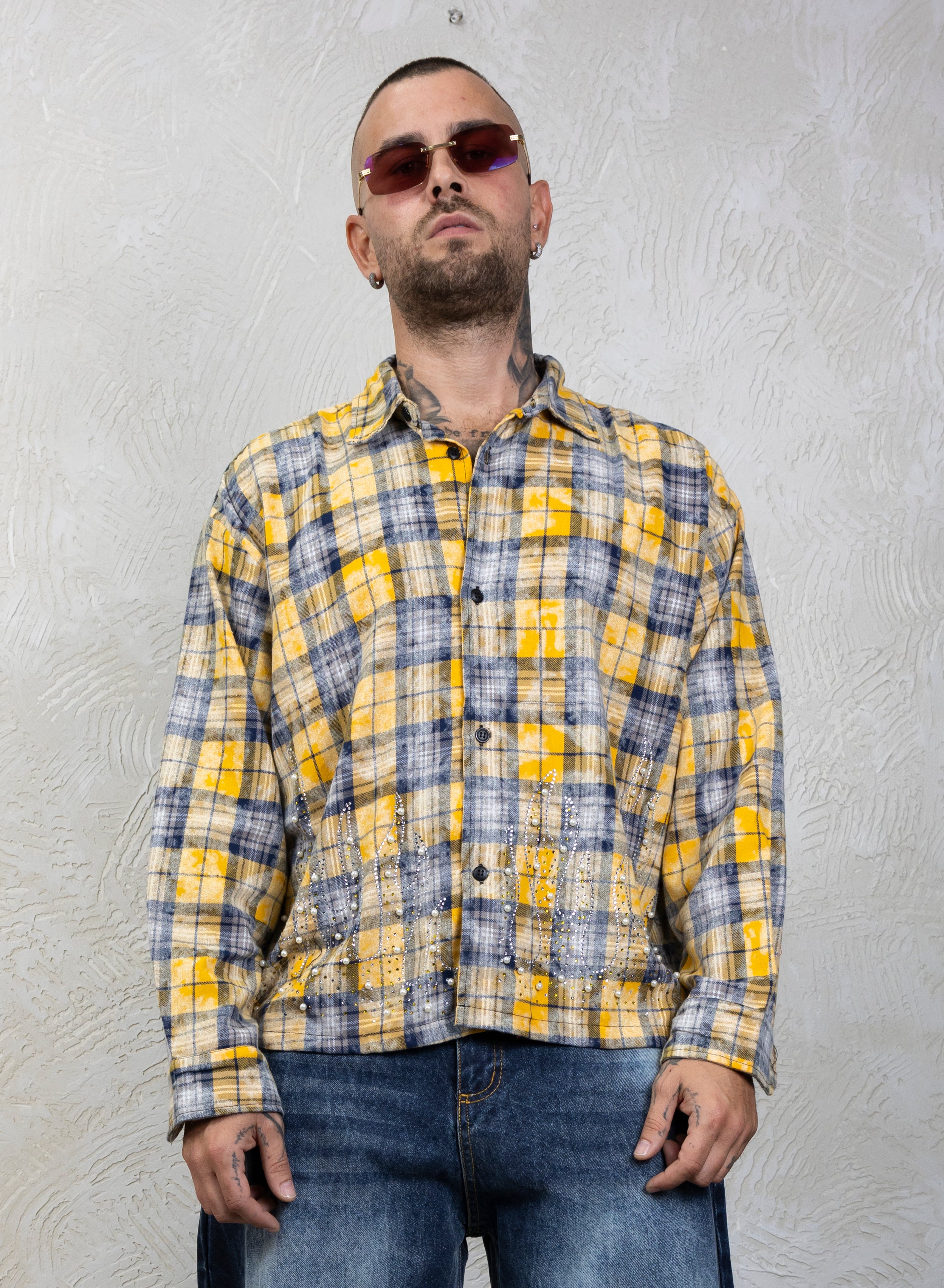 Camicia Quadri Flames