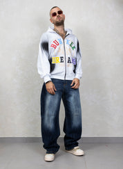 Hoodie Zip Dreams Strass