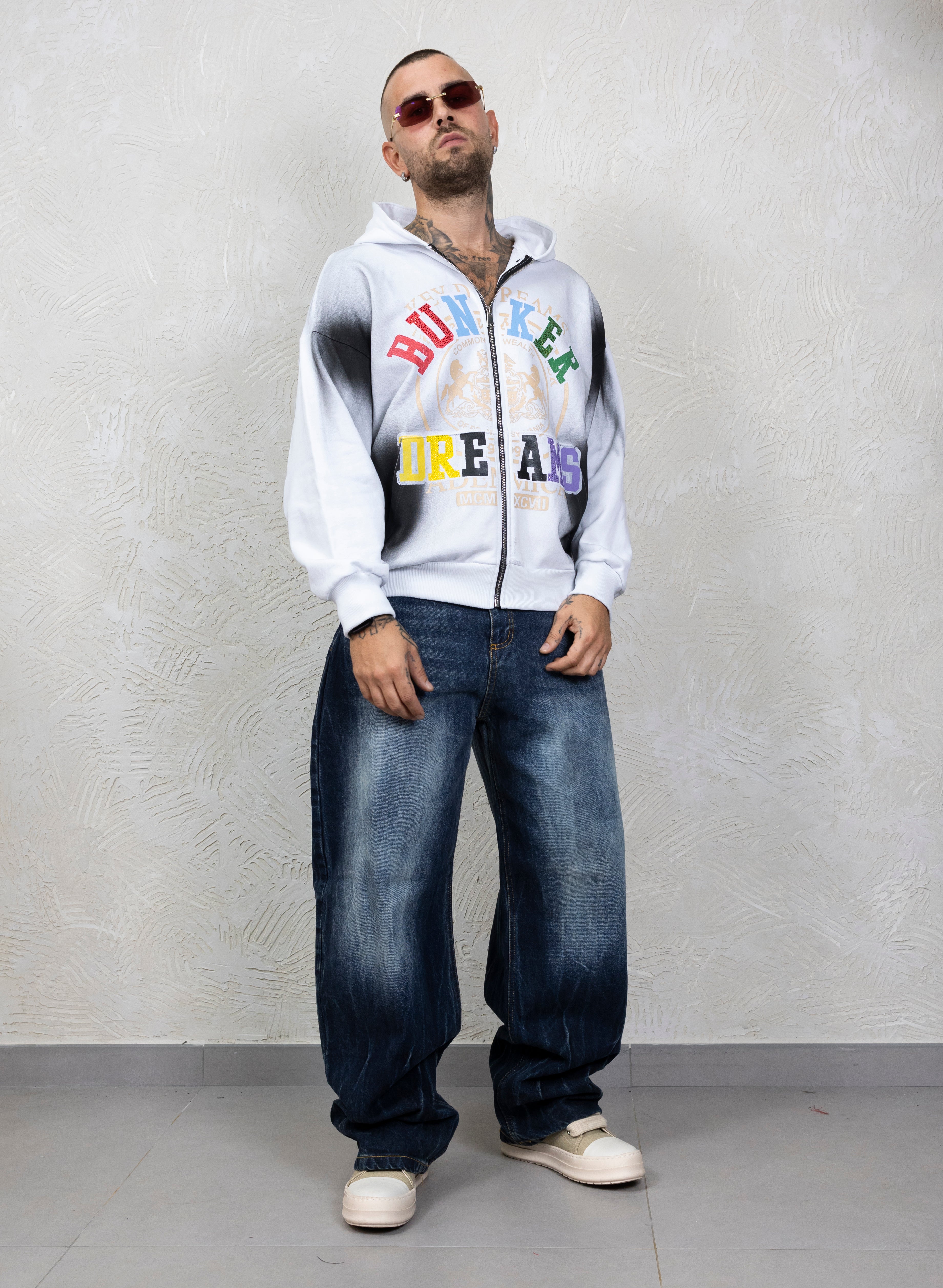 Hoodie Zip Dreams Strass