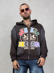 Hoodie Zip Dreams Strass