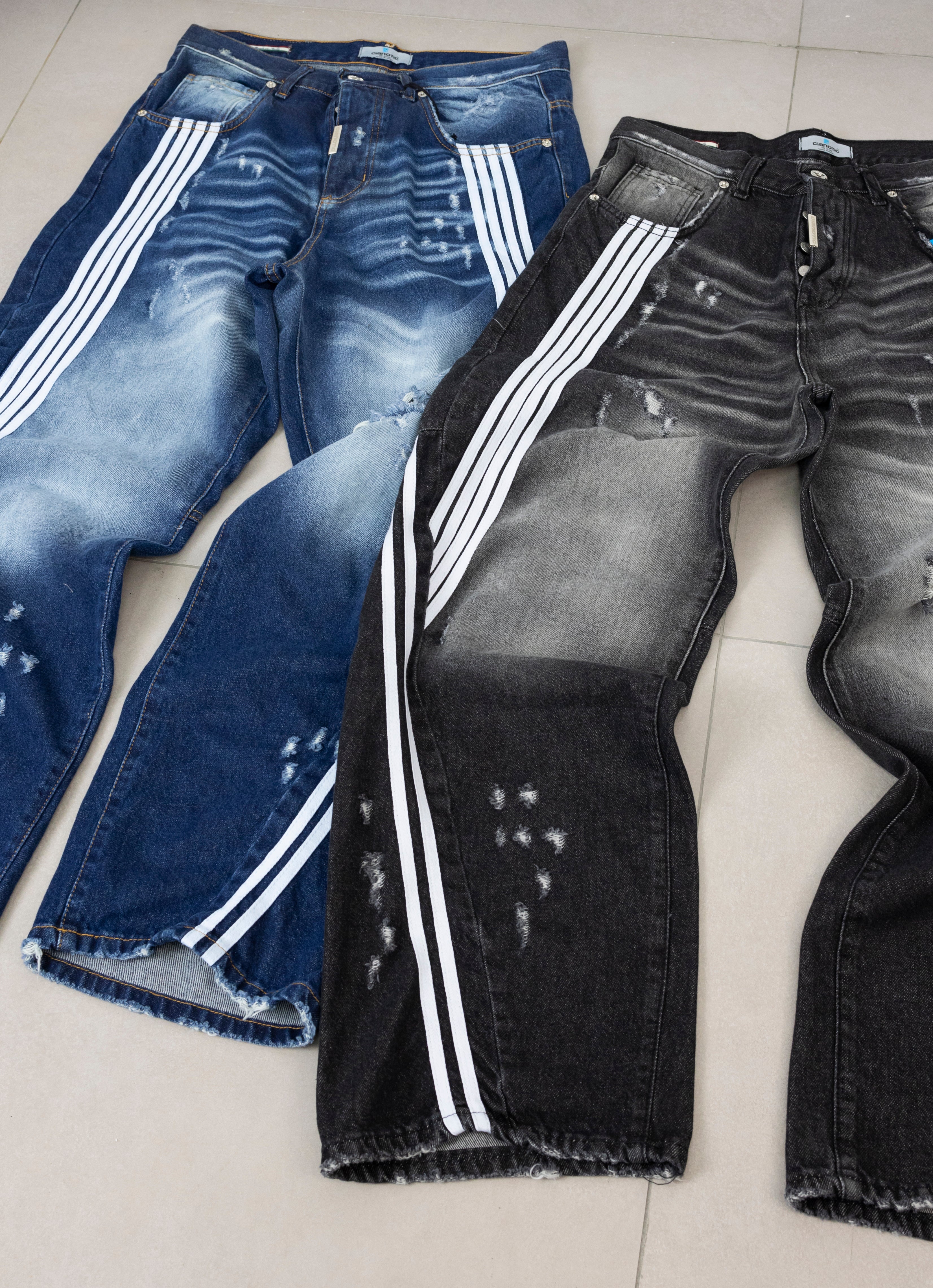 Super baggy stripes blu