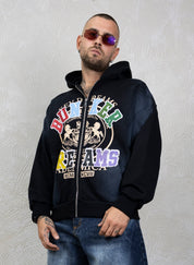 Hoodie Zip Dreams Strass