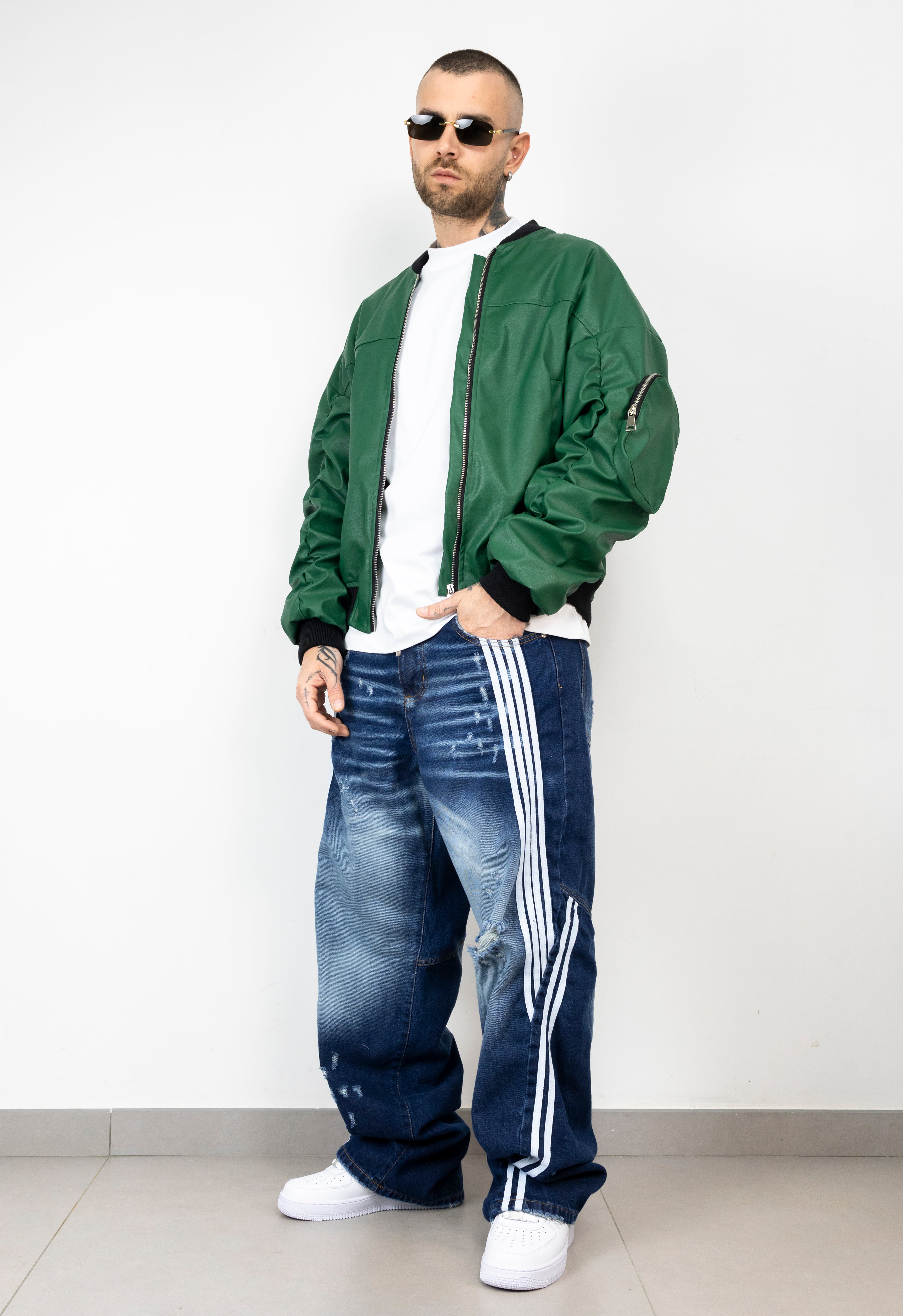 Super baggy stripes blu