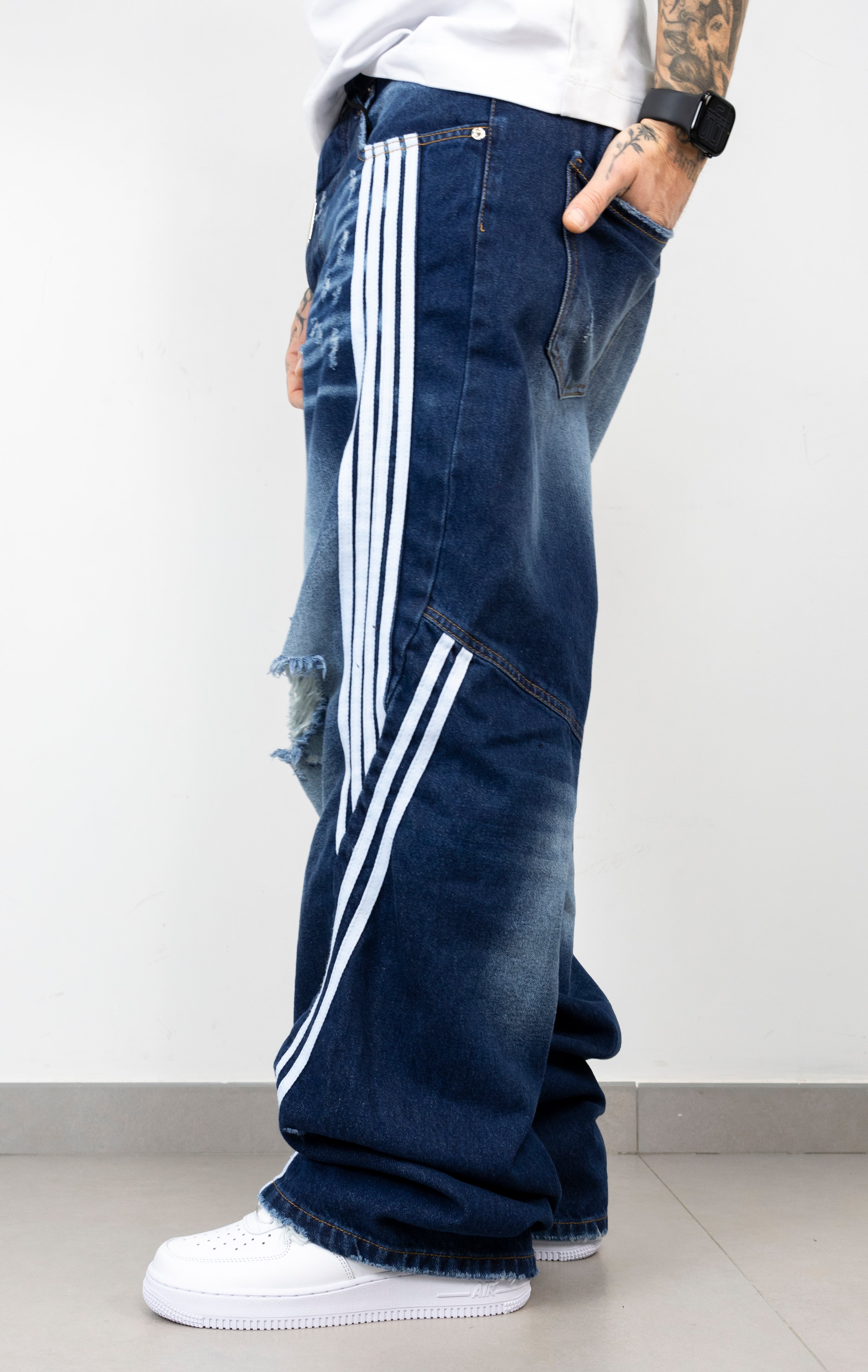 Super baggy stripes blu