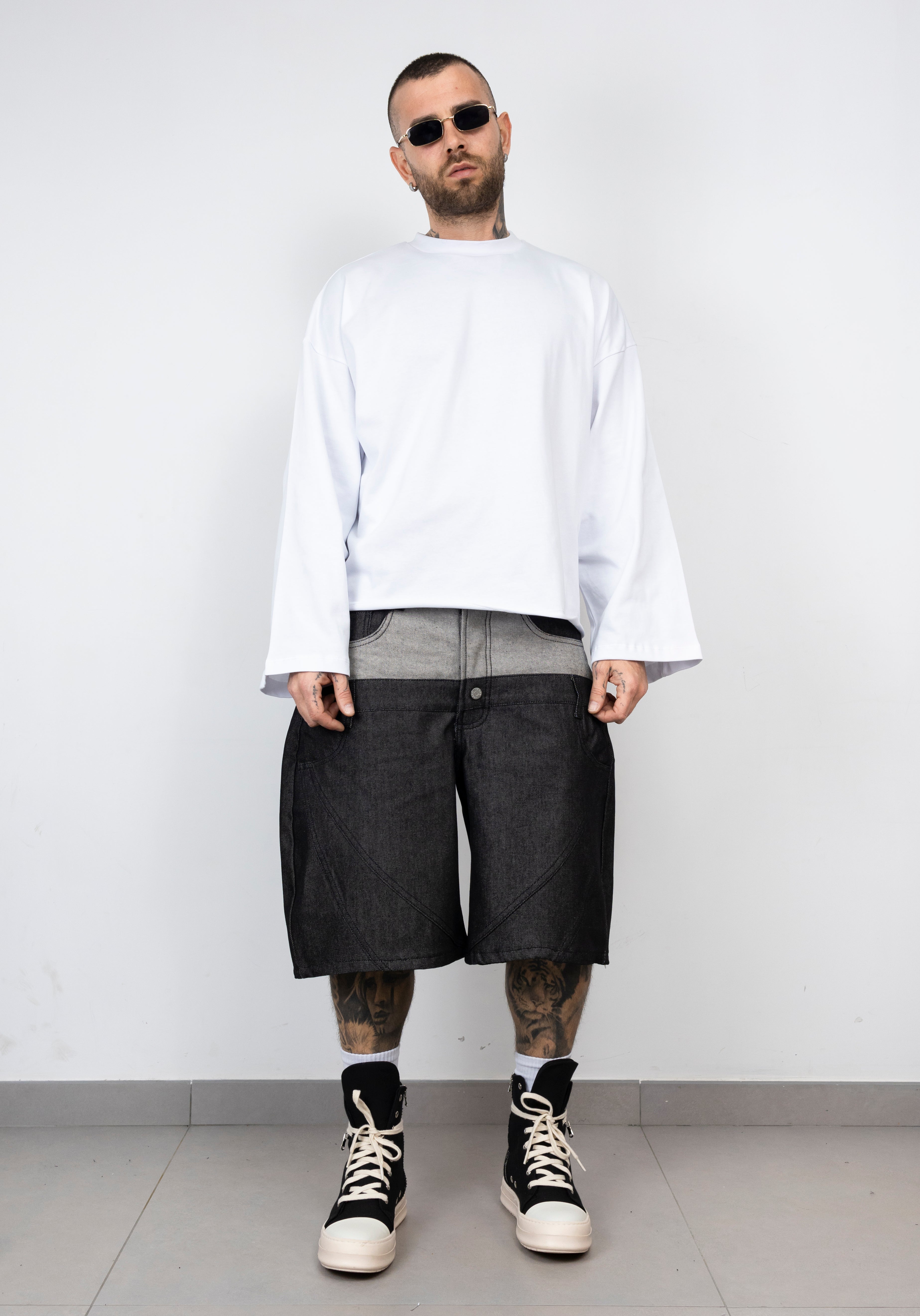 Short doppia abbottonatura