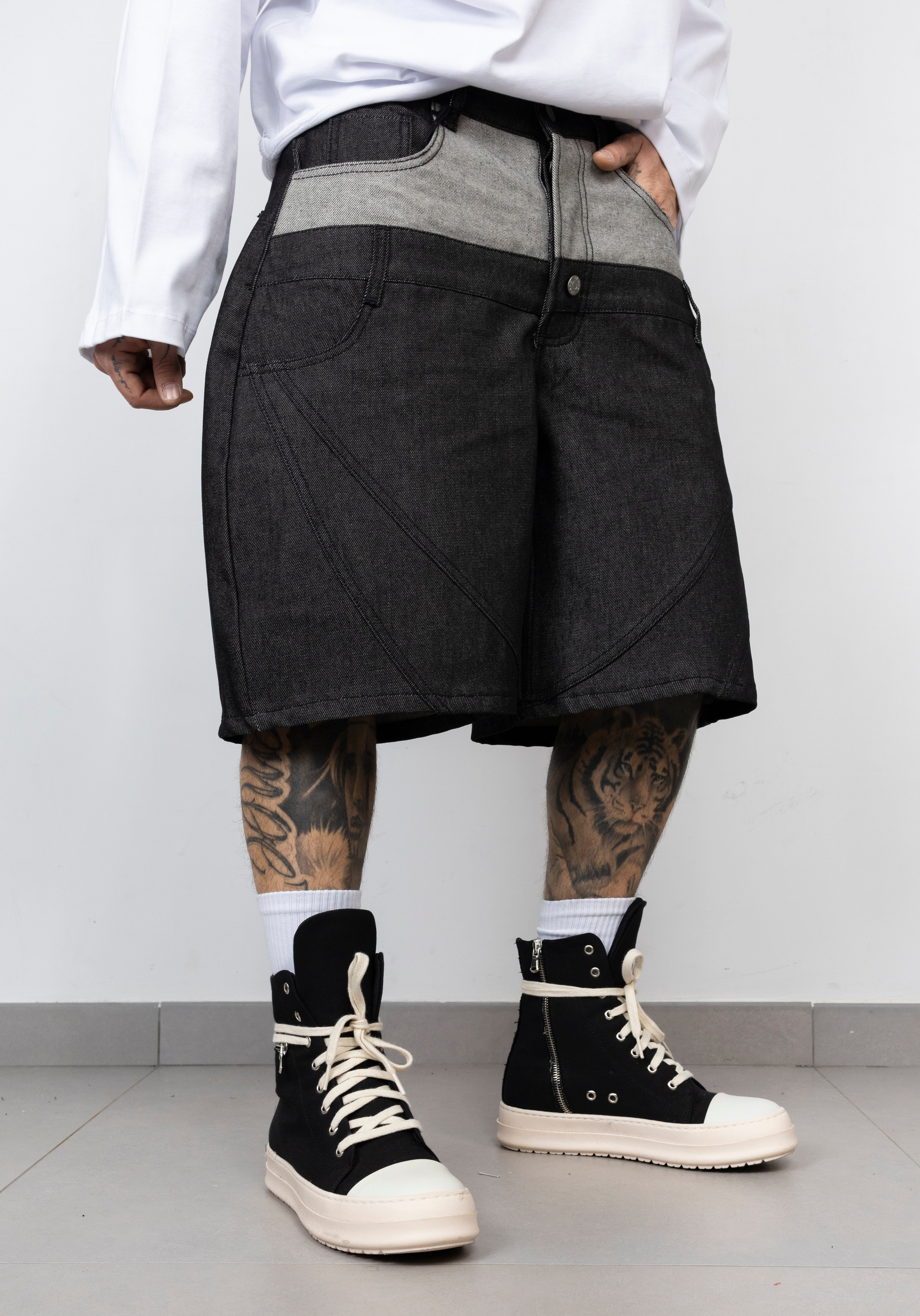 Short doppia abbottonatura