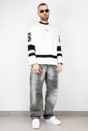 T-shirt long sleeve bicolor
