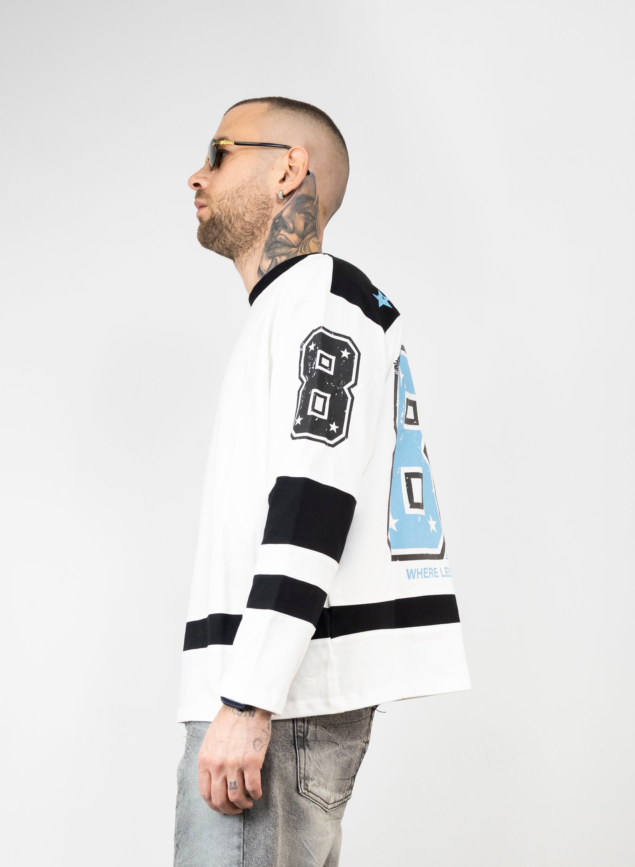 T-shirt long sleeve bicolor