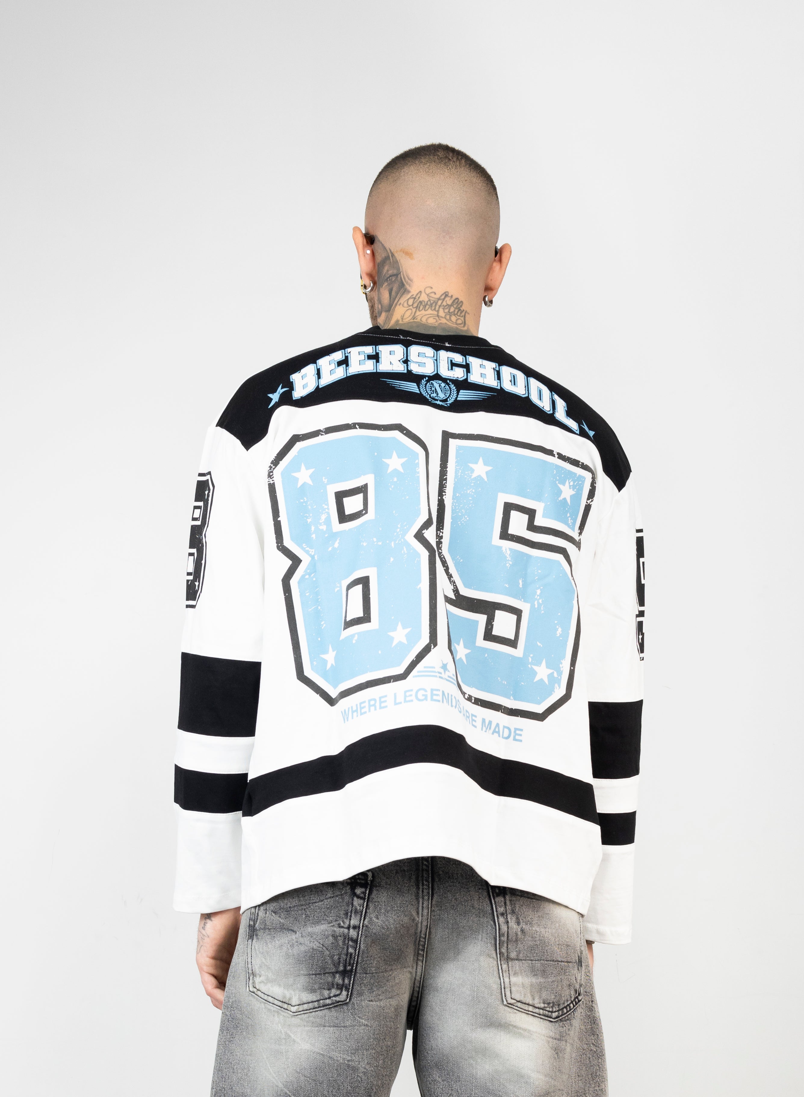 T-shirt long sleeve bicolor
