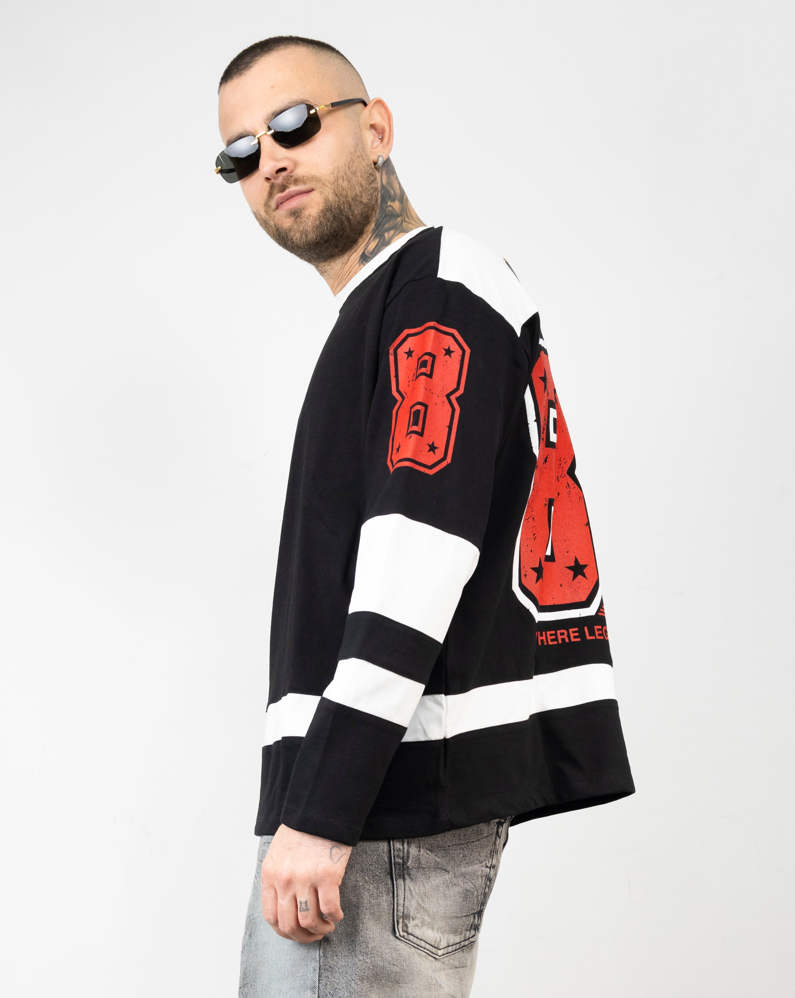 T-shirt long sleeve bicolor