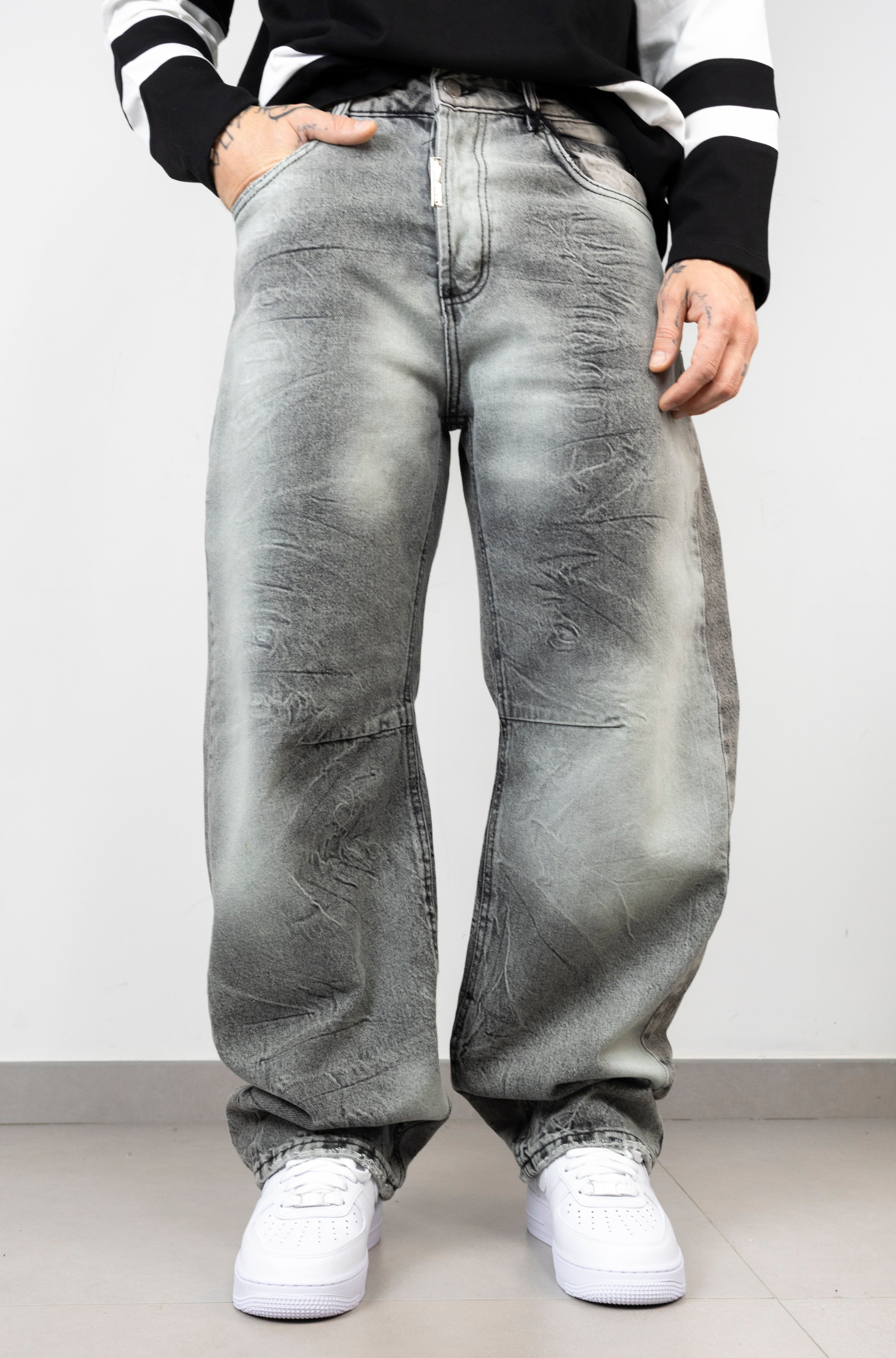 Jeans grey legature