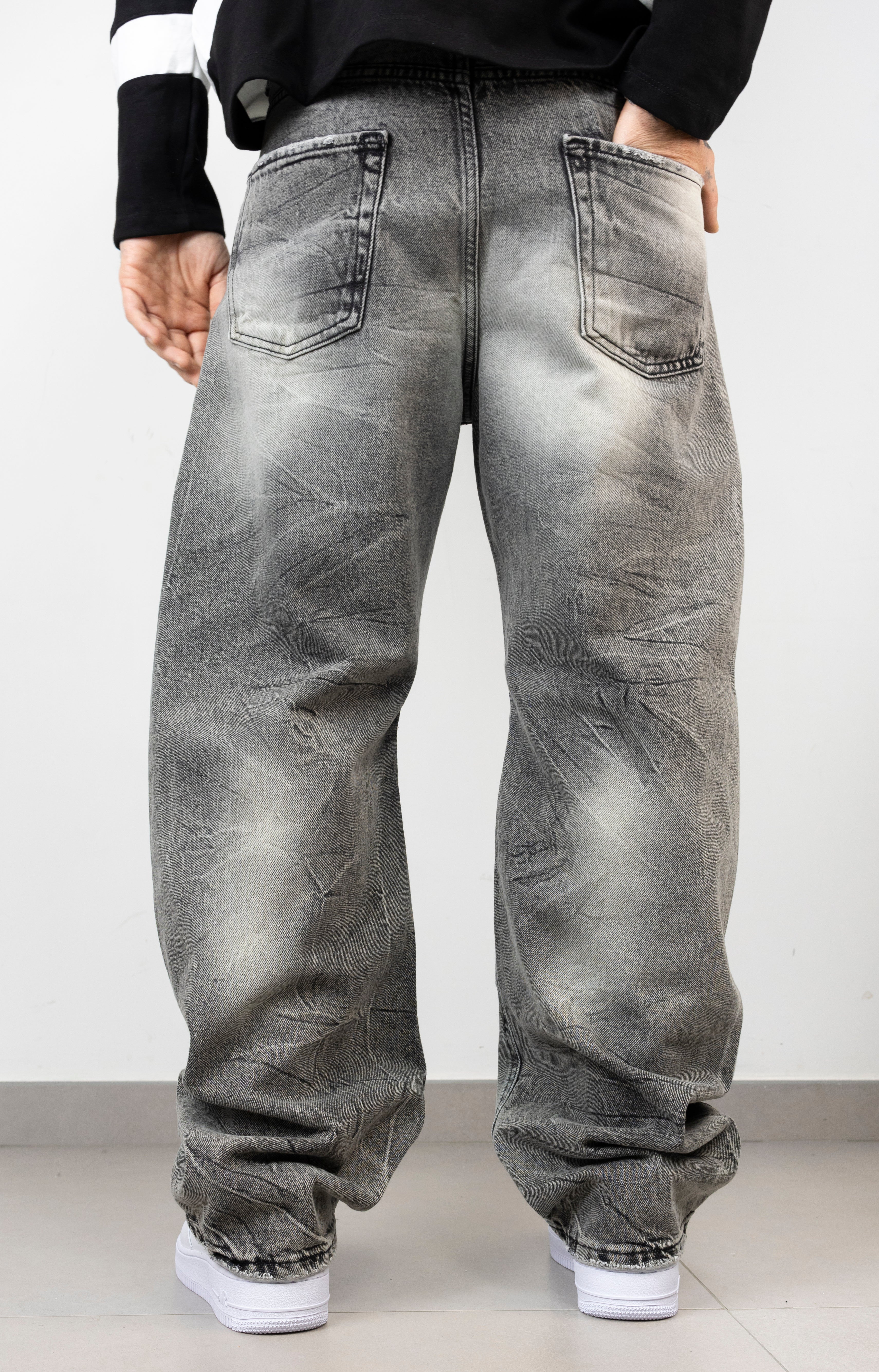 Jeans grey legature