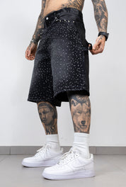 Bermuda full strass e perle