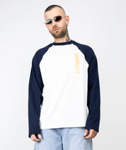 T-shirt long sleeve bicolor ricamo