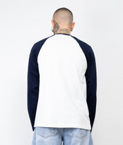 T-shirt long sleeve bicolor ricamo