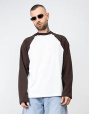 T-shirt long sleeve bicolor ricamo