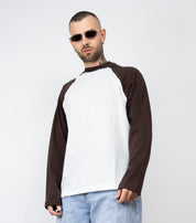 T-shirt long sleeve bicolor ricamo