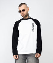 T-shirt long sleeve bicolor ricamo