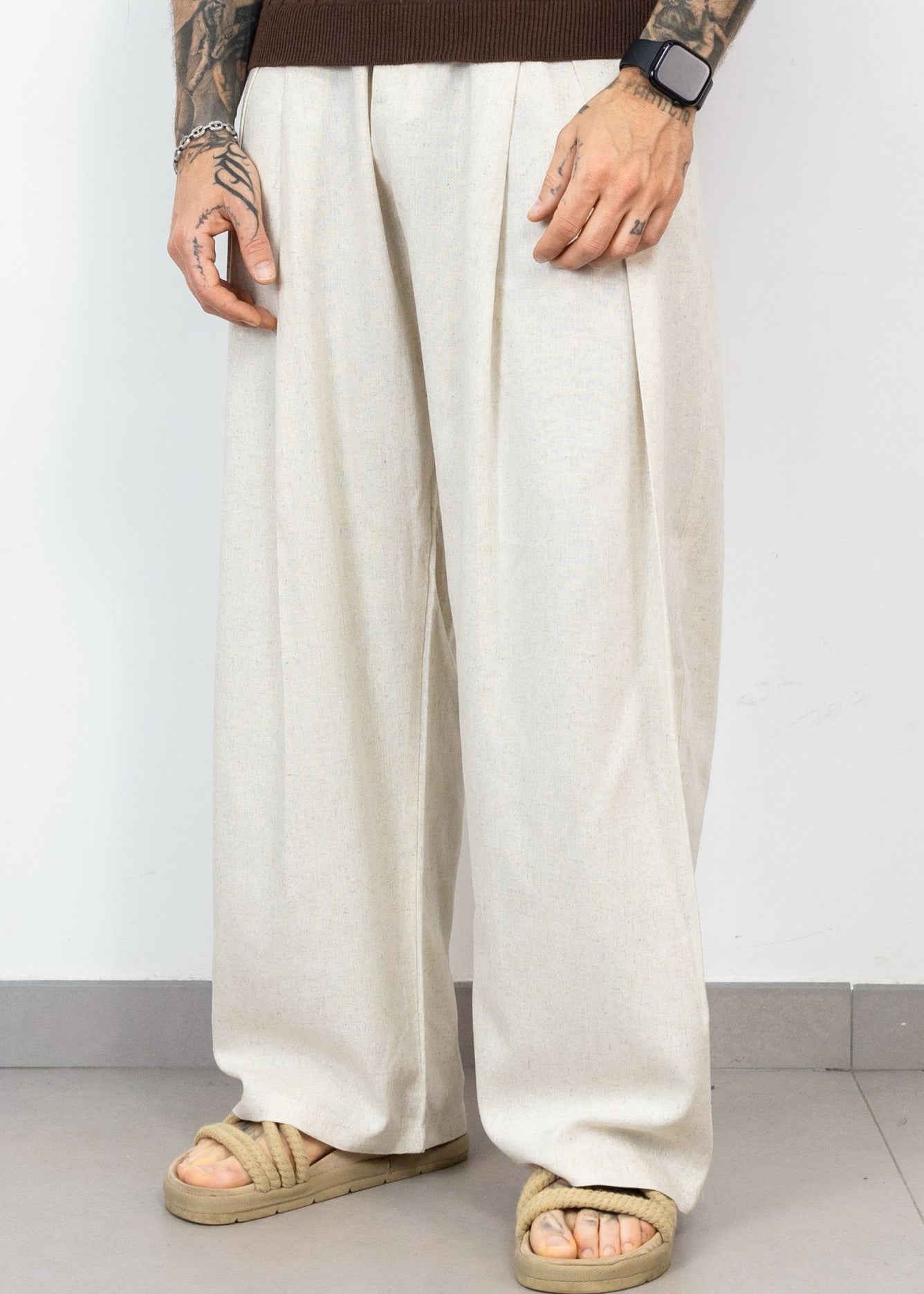 Pant simil lino pences