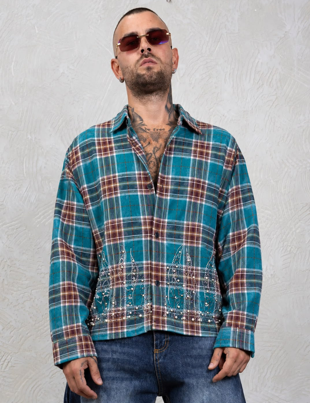 Camicia Quadri Flames