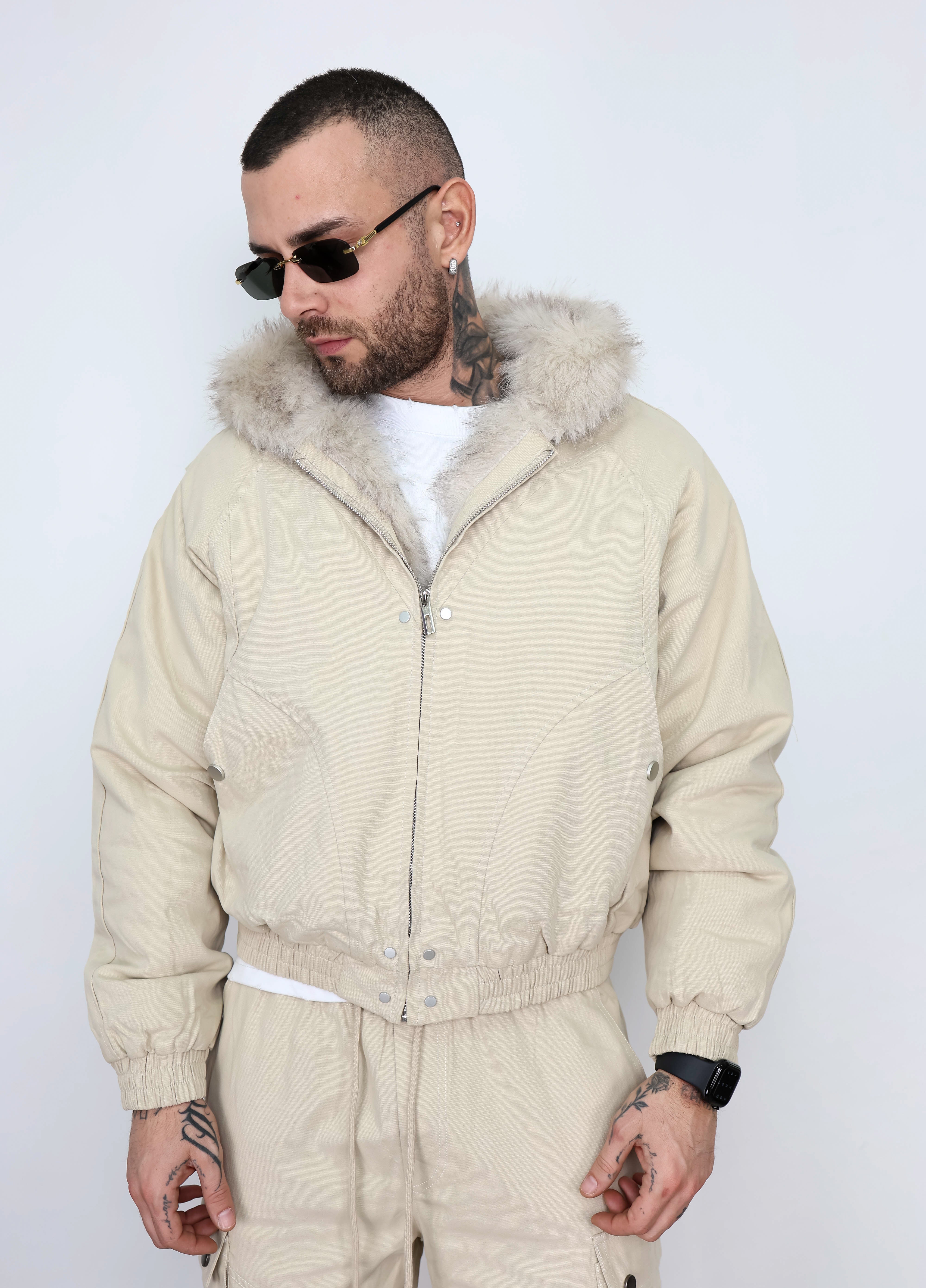 Coordinato cargo pelliccia