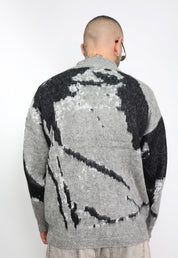 Cardigan zip abstract