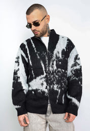 Cardigan zip abstract