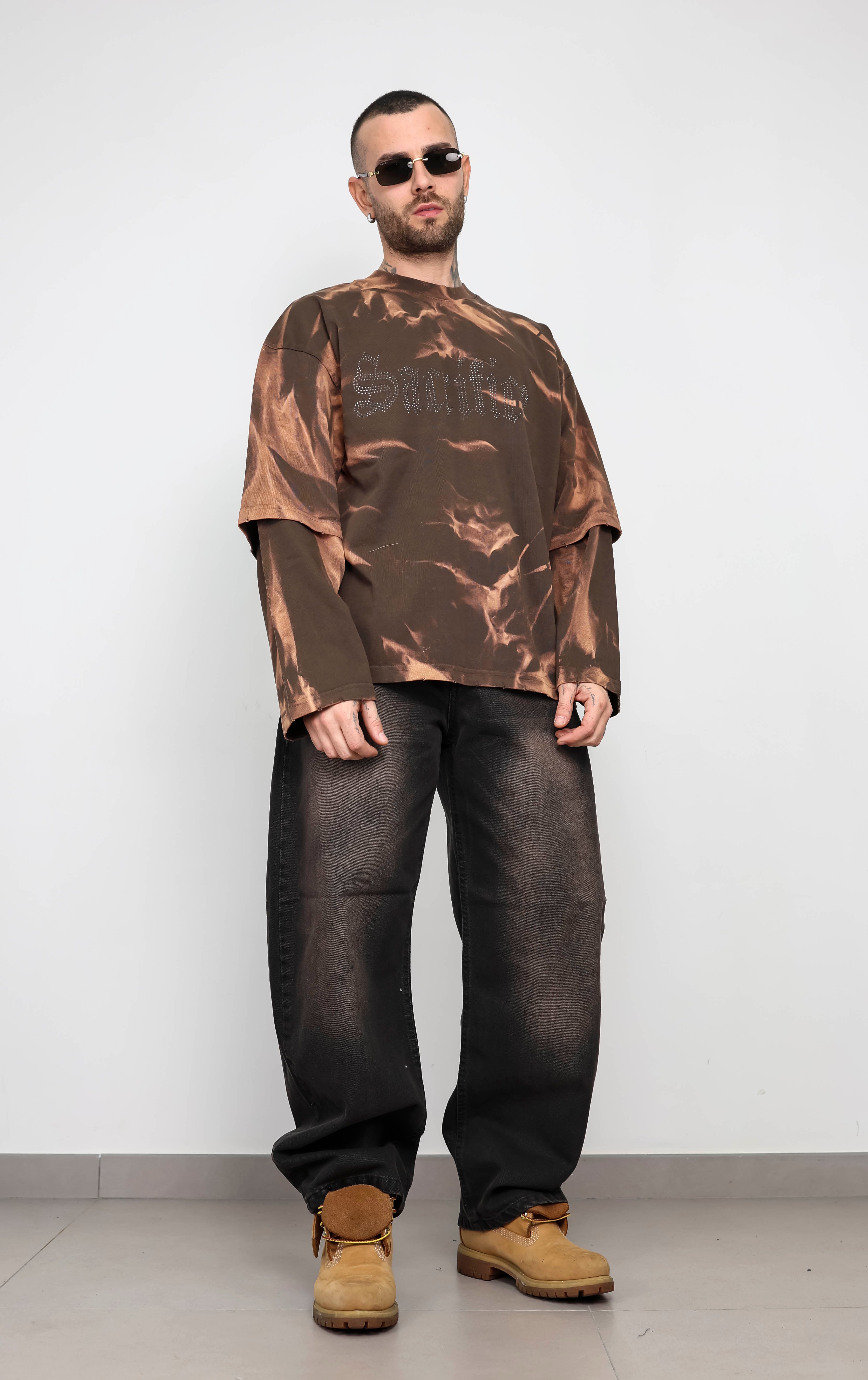 T-shirt double wash sacrifice