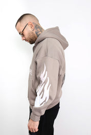 Hoodie zip flames