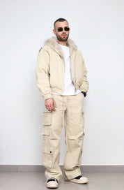 Coordinato cargo pelliccia