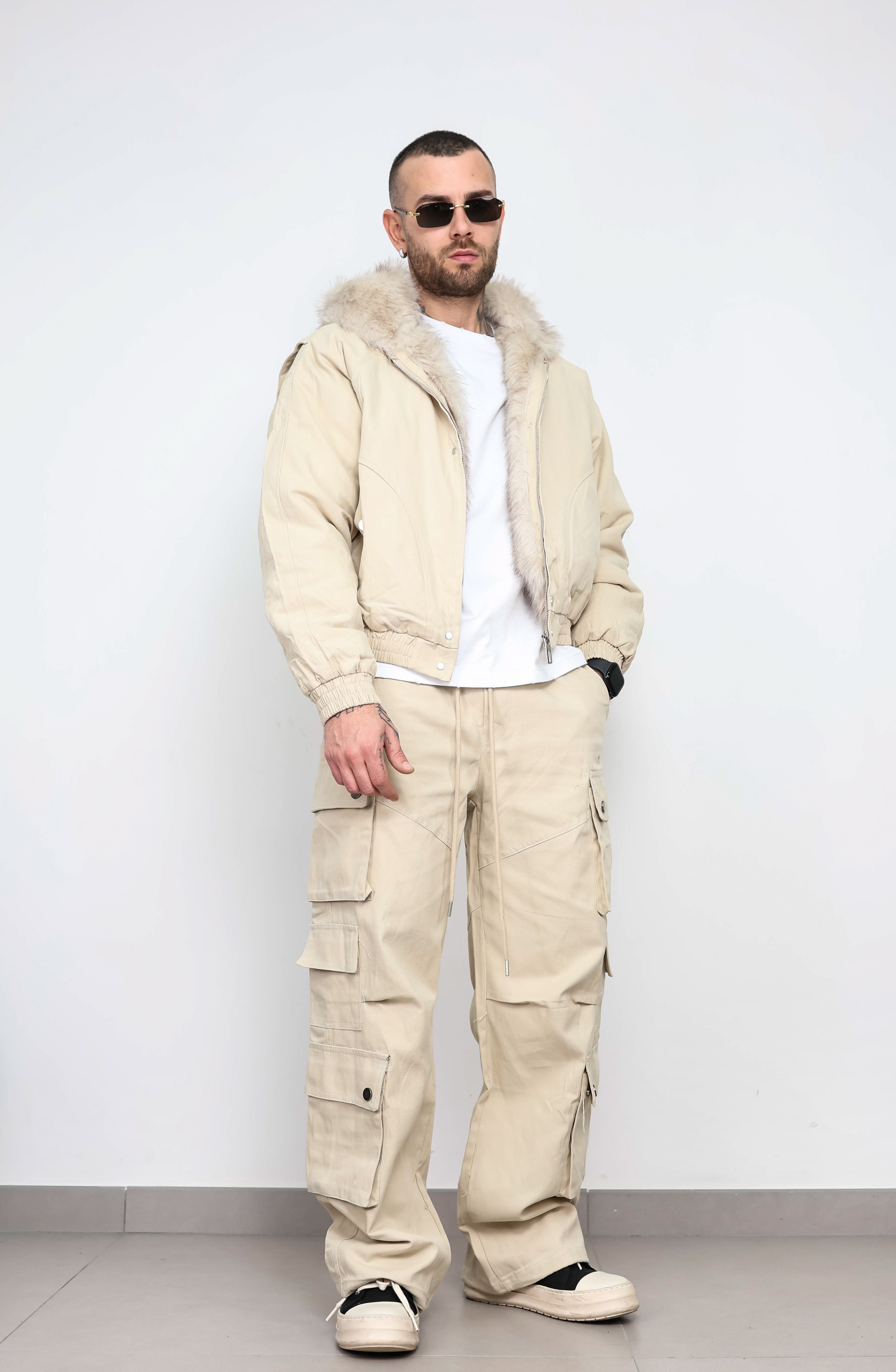 Coordinato cargo pelliccia