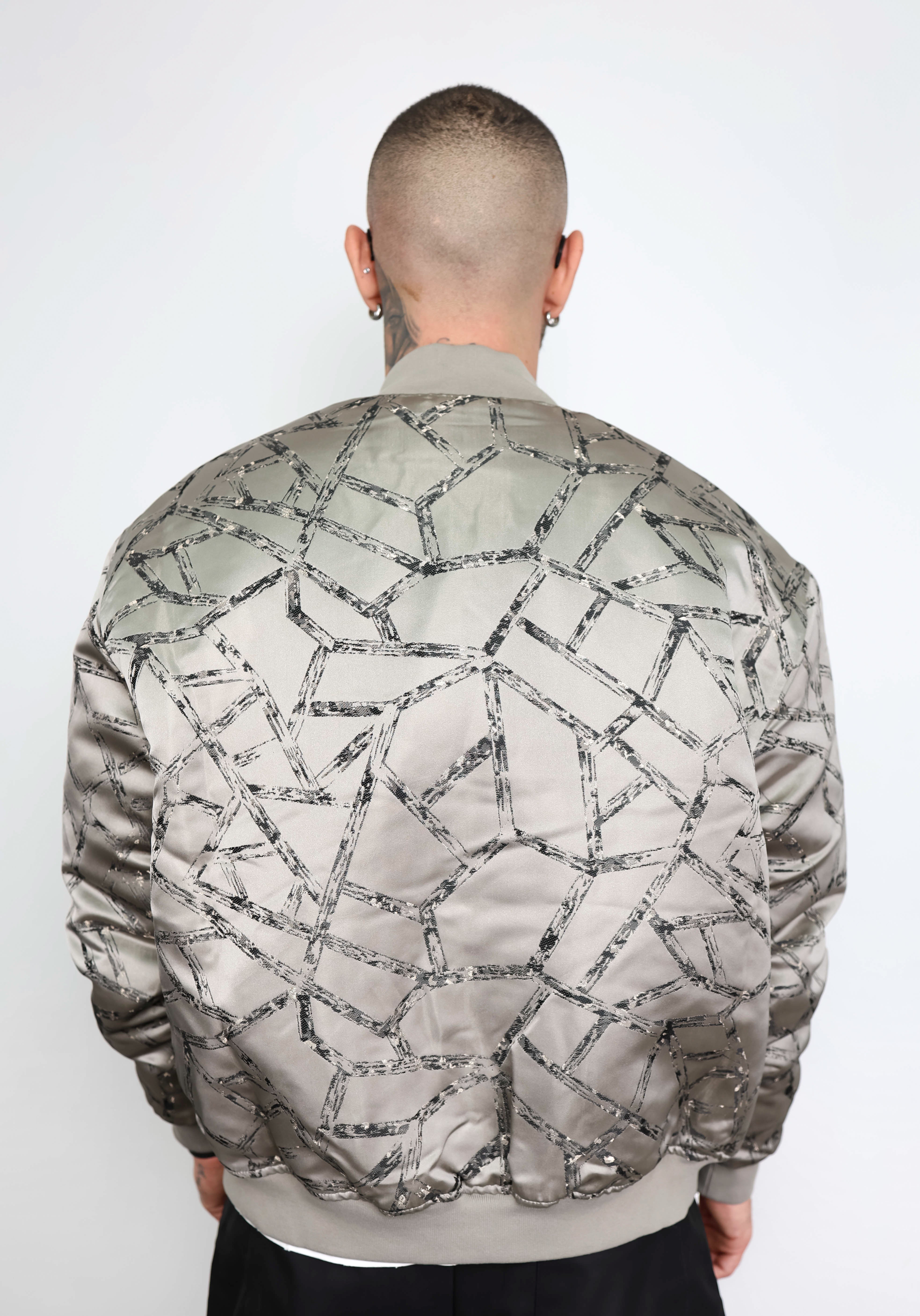 Bomber abstract grey