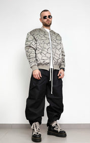 Bomber abstract grey