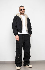 Coordinato cargo pelliccia