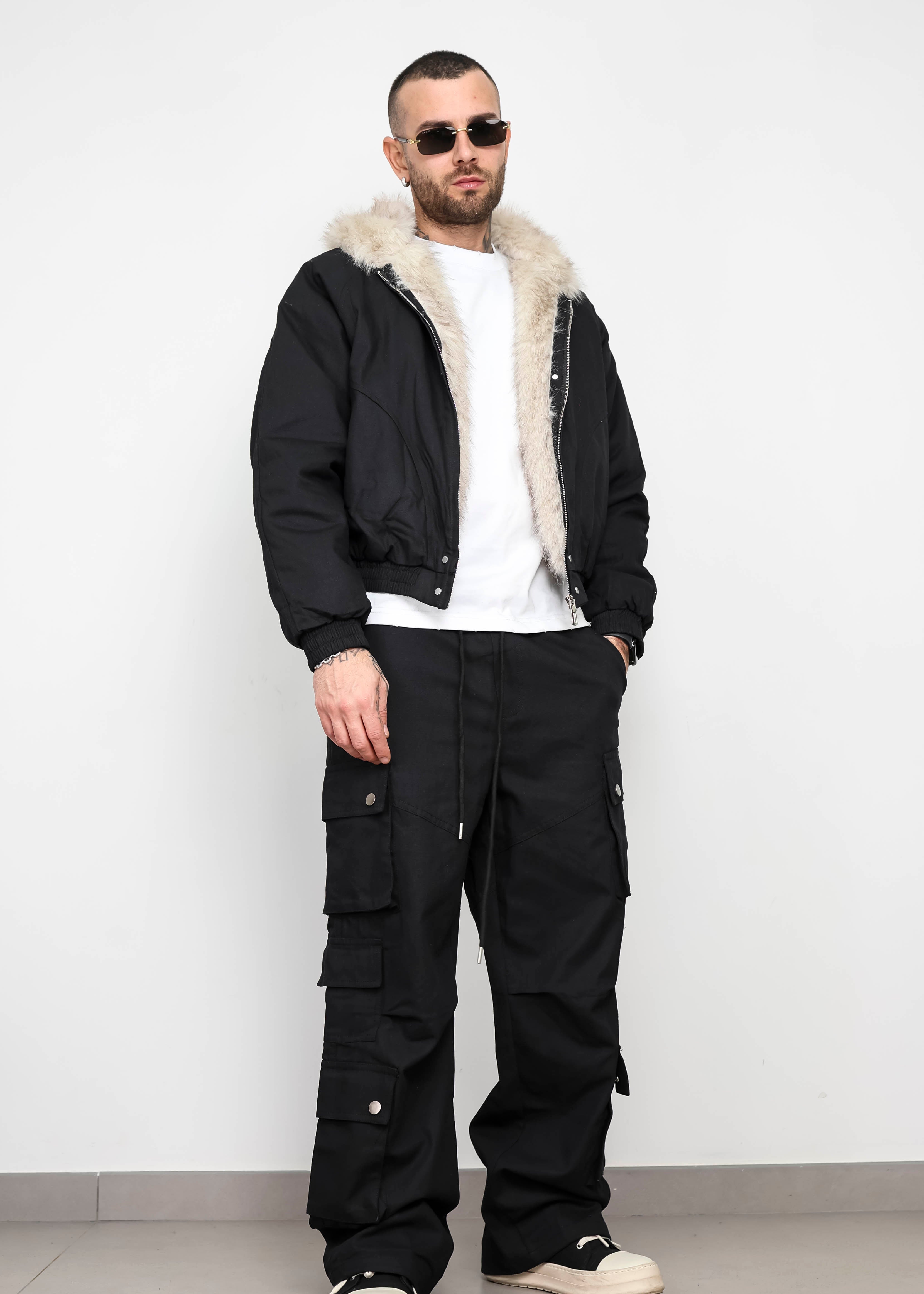 Coordinato cargo pelliccia