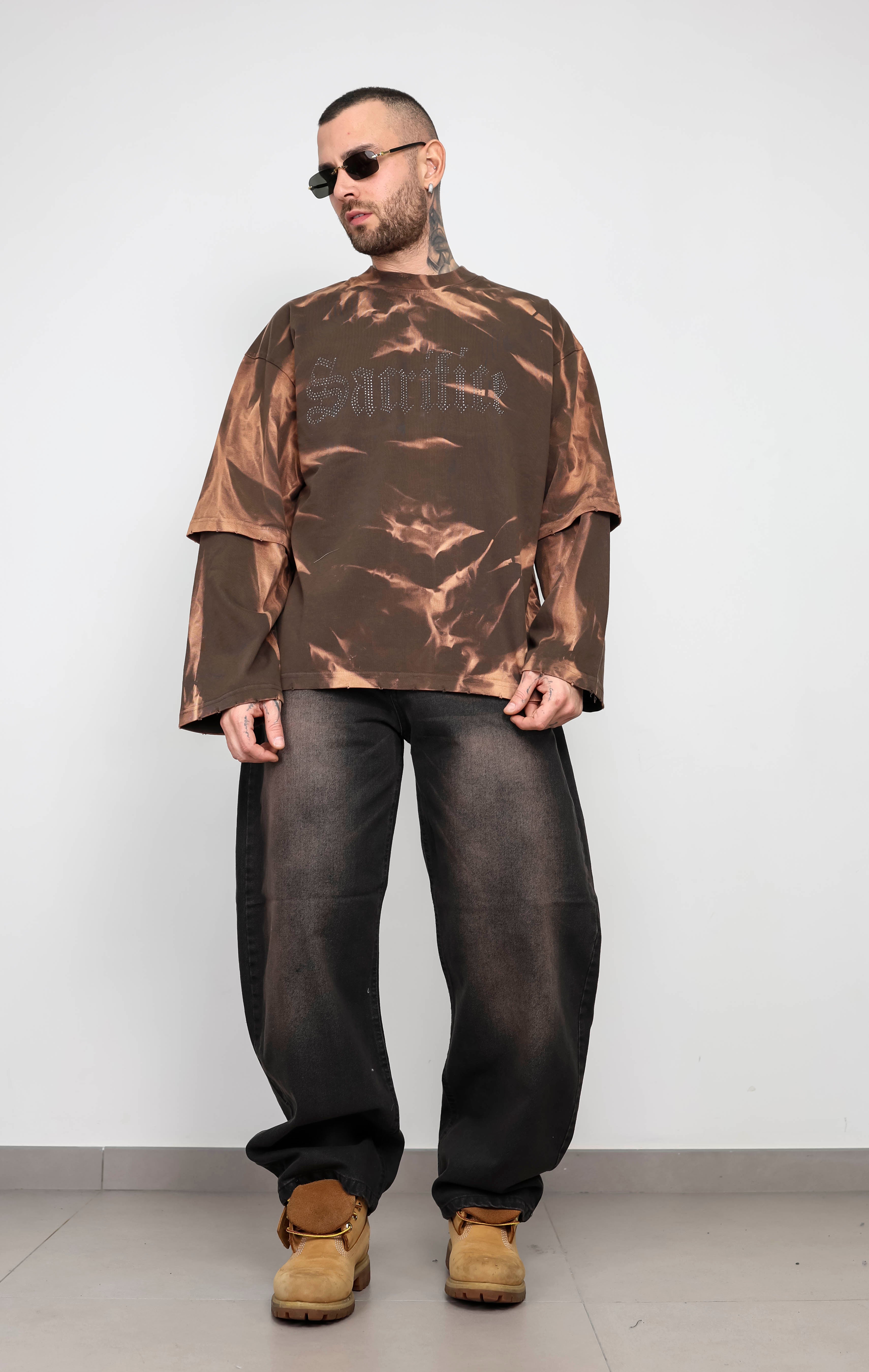 T-shirt double wash sacrifice